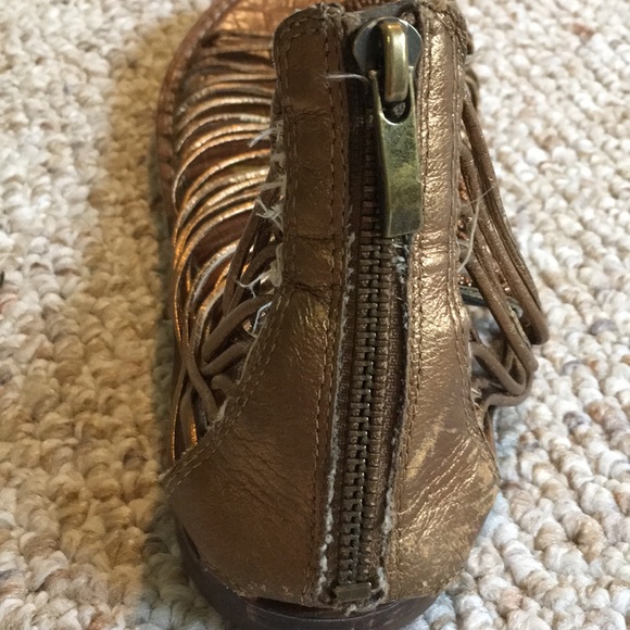 San Edelman gold sandals - Picture 3 of 5